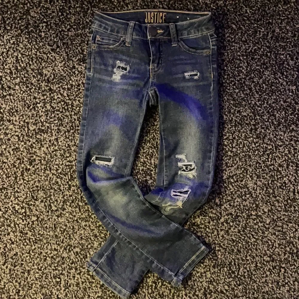 Justice Slim Skinny Jeans Sz 7